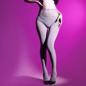 Baršunaste bezšivne hulahopke s čipkom u struku, tople i elastične, viskozni udio 30-50%