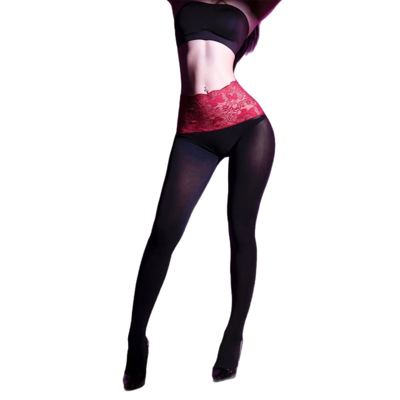 Baršunaste bezšivne hulahopke s čipkom u struku, tople i elastične, viskozni udio 30-50%