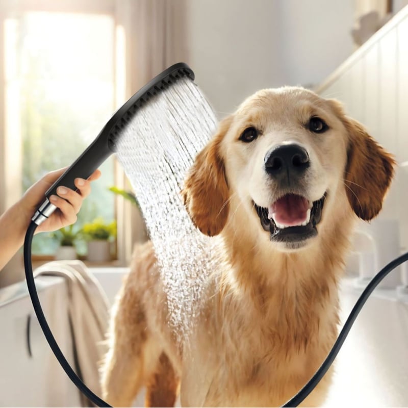 Kúpeľ na domáce zvieratá ABS, ručný, model P013-01, multifunkčný s nastavením tlaku vody a samočistiacou tryskou