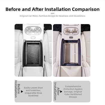 Organizator pentru consola centrală – piele – Brand Lutu Auto Parts – Compatibil cu Ideal i6