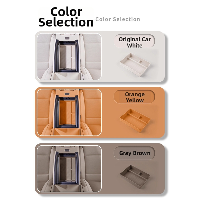 Organizér úložného priestoru centrálny konzoly – koža – Značka Lutu Auto Parts – Kompatibilné s Ideal i6