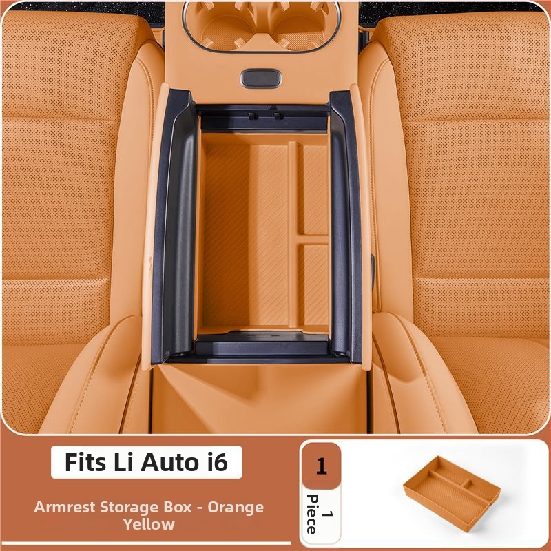 Organizator pentru consola centrală – piele – Brand Lutu Auto Parts – Compatibil cu Ideal i6