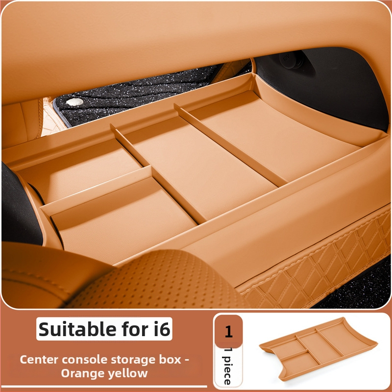 Organizator pentru consola centrală – piele – Brand Lutu Auto Parts – Compatibil cu Ideal i6