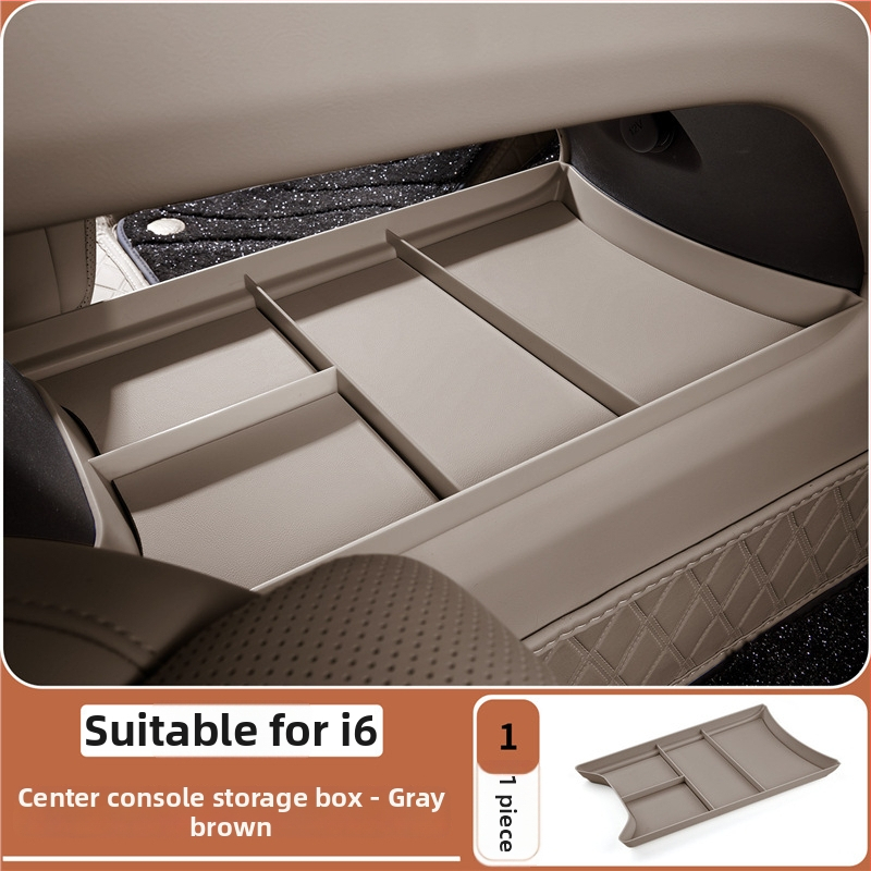 Organizator pentru consola centrală – piele – Brand Lutu Auto Parts – Compatibil cu Ideal i6