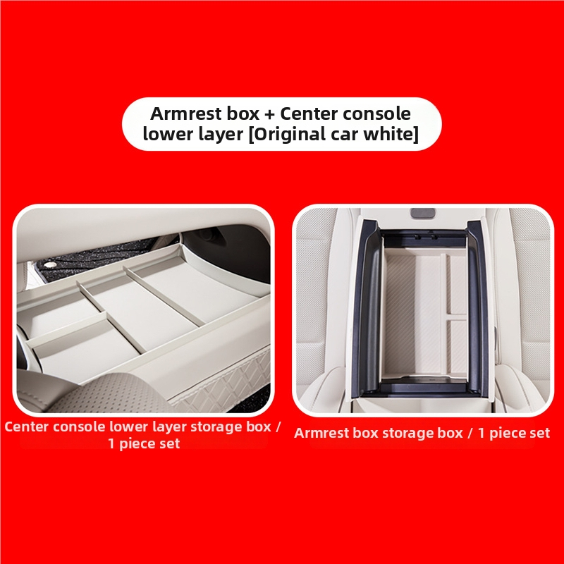 Organizator pentru consola centrală – piele – Brand Lutu Auto Parts – Compatibil cu Ideal i6