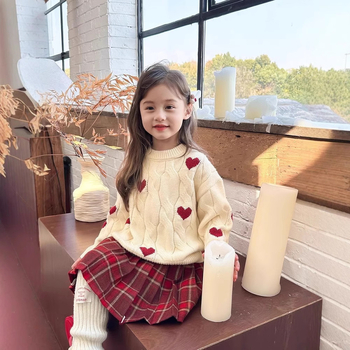 Gyerekeknek készült őszi–téli vastag pliszés szoknya, JK/stílus, 90% poliészter, kémiai rostok keveréke, 3–8 évesek