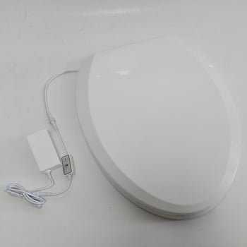 Inteligentný kryt na WC s okamžitým vykurovaním a vykurovaním sedadla, materiál PP doska, nastaviteľný rozstup otvorov 80–200 mm, model F003-02, štýl štandardný / modern minimalistický