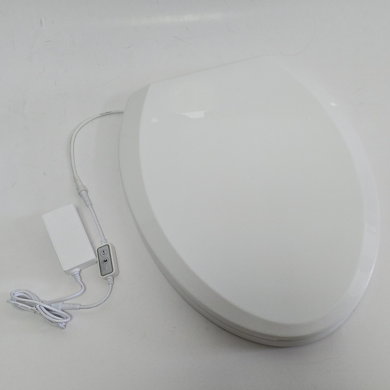 Inteligentný kryt na WC s okamžitým vykurovaním a vykurovaním sedadla, materiál PP doska, nastaviteľný rozstup otvorov 80–200 mm, model F003-02, štýl štandardný / modern minimalistický