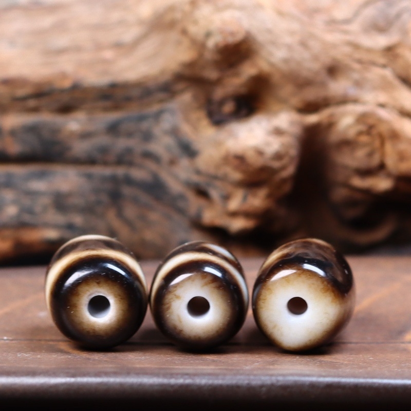 Mărgele de agat - model dinte de tigru, procesare prin picurare de ulei, mărgele libere, stil de înaltă clasă