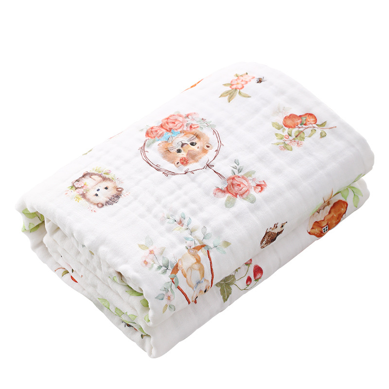 Bolin Lily Бебешка кърпа за баня от чист памук-марля, 46 нишки, 300–400 г, за бебета