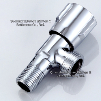 Medený uholný ventil V6114 pre systém teplej vody — závit, Ø20 mm, tlak 1,2 MPa