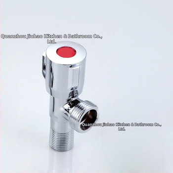 Medený uholný ventil V6114 pre systém teplej vody — závit, Ø20 mm, tlak 1,2 MPa