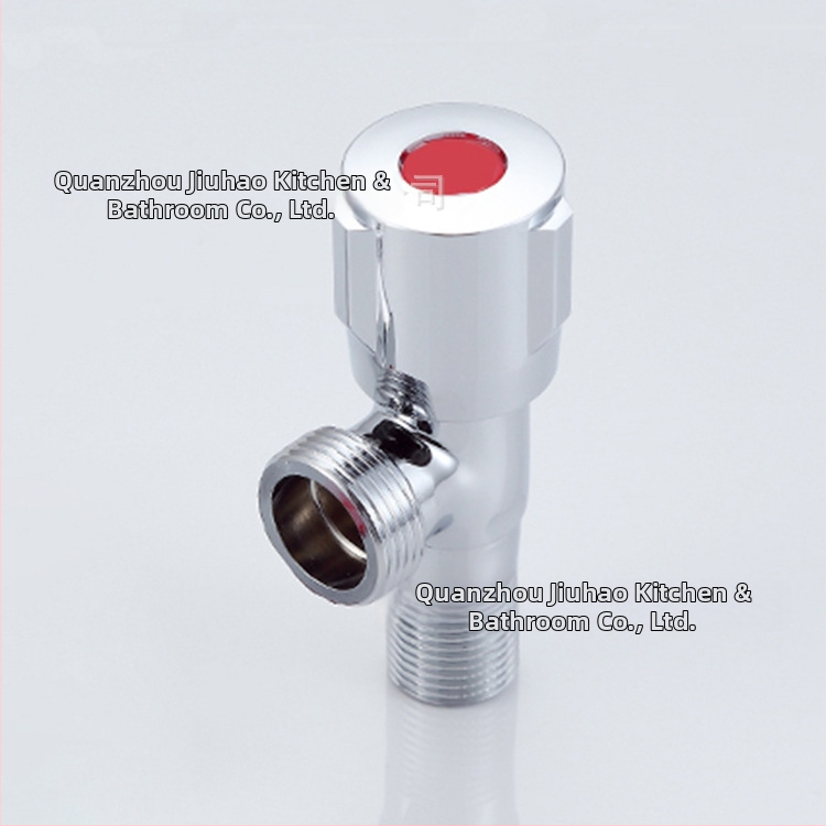 Medený uholný ventil V6114 pre systém teplej vody — závit, Ø20 mm, tlak 1,2 MPa