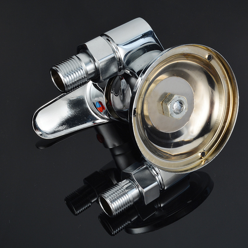 Zuhanykeverő, cinkötvözetes test, 100 működési hőmérséklet, névleges nyomás 10, 4-pontos bemenet-kimenet