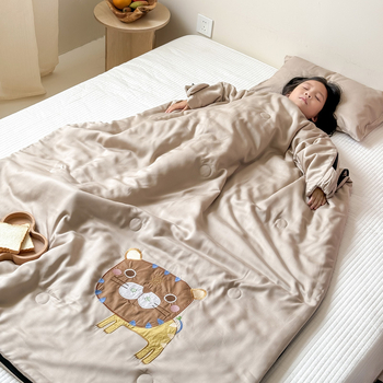 Gyerekeknek szóló alvózsák / takaró, 100% pamut anyag, súly 1.6-2 kg, töltet 20% szója rost + 80% poliészter rost, egyszerű stílus