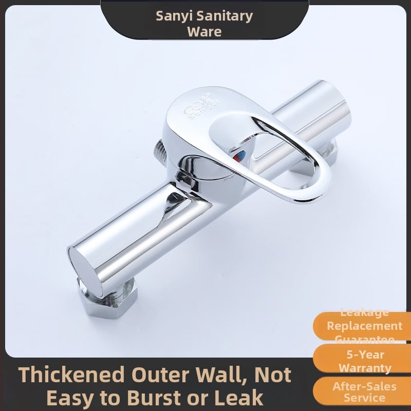 Valvă de amestec încastrată în perete pentru duș – aliaj de zinc, model SF-3C, miez ceramic, structură dublă, temperatură de lucru 99°C