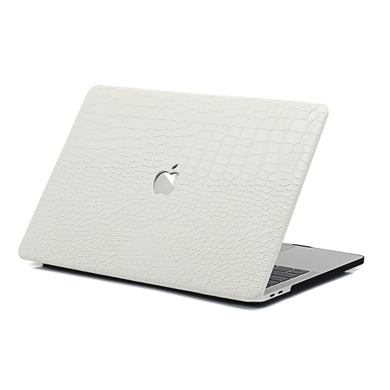Husă de protecție MacBook Pro/Air – textură de crocodil, plastic și piele artificială, 2022