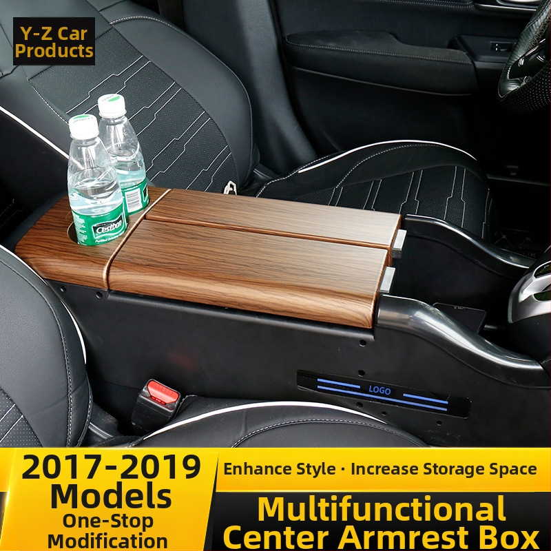 HD0012 Naslon za srednju konzolu za Honda CR-V (17-23) s Haoying drvenim interijerom i bežičnim punjenjem