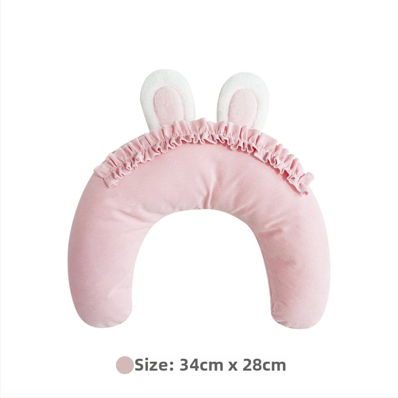 Гнездо за домашни любимци с U-образна възглавничка, дантелени зайчешки уши, плат за кучета