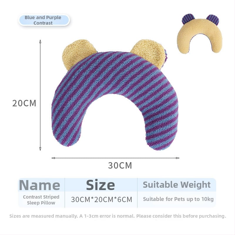 Гнездо за домашни любимци с U-образна възглавничка, дантелени зайчешки уши, плат за кучета