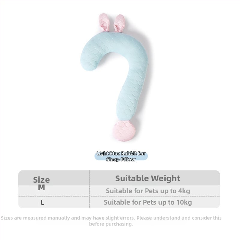 Гнездо за домашни любимци с U-образна възглавничка, дантелени зайчешки уши, плат за кучета