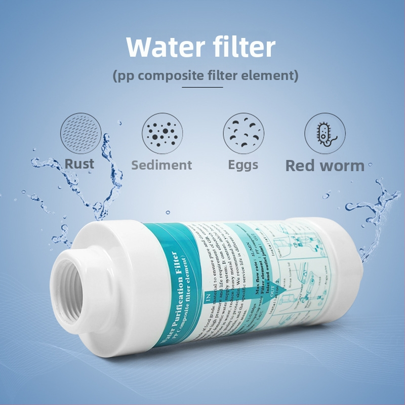 Prispôsobený filtr pre kryt inteligentnej toalety, predný PP vláknový filter, ABS skrinka, G1/2 konektor