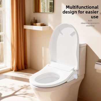 Έξυπνο καπάκι λεκάνης W118C με καθαρισμό γλουτών και γυναικείο καθάρισμα, εύκολη εγκατάσταση, πλήσιμο τύπου σιφόν, ροή νερού 500–700 ml/min, υλικό PP