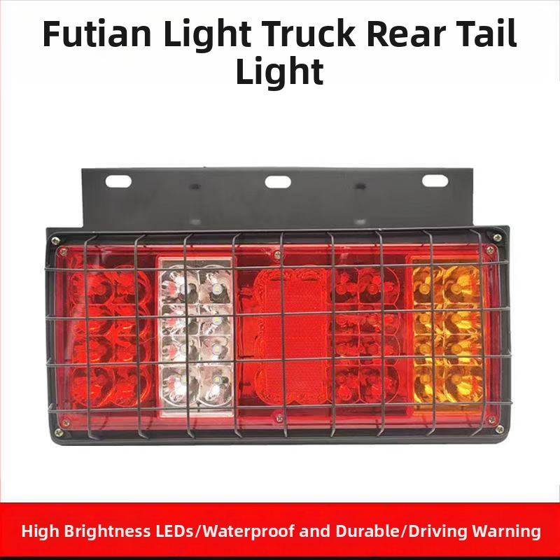 LED zadné svetlo pre nákladné vozidlá - Sada zadného svetla Foton Era 12V/24V, LED zdroj, kompatibilné s nákladnými vozidlami, poľnohospodárskymi vozidlami a Howo ľahkým nákladným autom