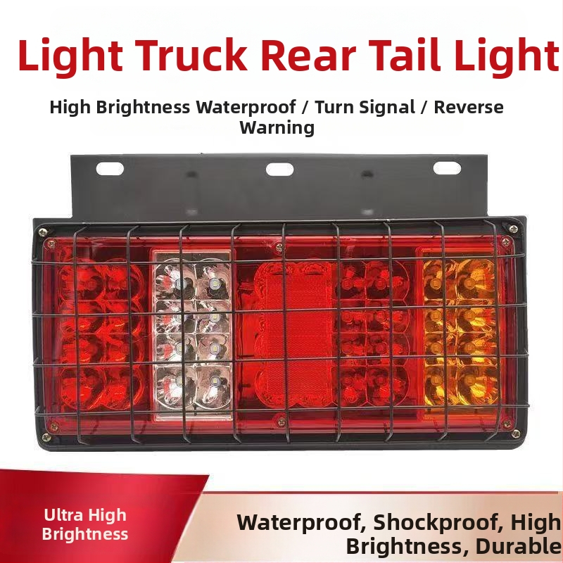 LED zadné svetlo pre nákladné vozidlá - Sada zadného svetla Foton Era 12V/24V, LED zdroj, kompatibilné s nákladnými vozidlami, poľnohospodárskymi vozidlami a Howo ľahkým nákladným autom