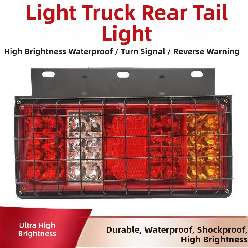 LED zadné svetlo pre nákladné vozidlá - Sada zadného svetla Foton Era 12V/24V, LED zdroj, kompatibilné s nákladnými vozidlami, poľnohospodárskymi vozidlami a Howo ľahkým nákladným autom