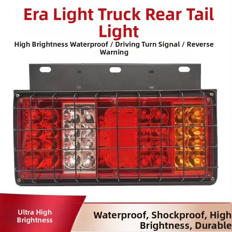 LED zadné svetlo pre nákladné vozidlá - Sada zadného svetla Foton Era 12V/24V, LED zdroj, kompatibilné s nákladnými vozidlami, poľnohospodárskymi vozidlami a Howo ľahkým nákladným autom