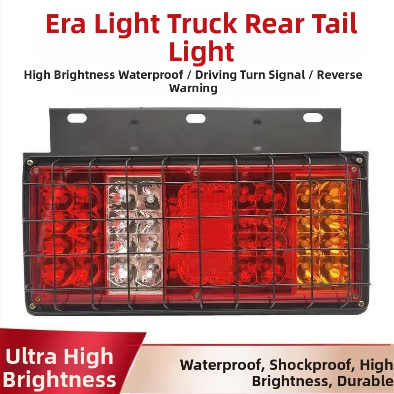 LED zadné svetlo pre nákladné vozidlá - Sada zadného svetla Foton Era 12V/24V, LED zdroj, kompatibilné s nákladnými vozidlami, poľnohospodárskymi vozidlami a Howo ľahkým nákladným autom