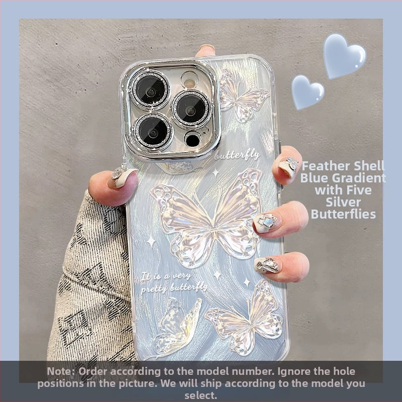 Ochranný kryt pre iPhone 11–14 sériu s akrylovým zadným panelom a mäkkými okrajmi, ochrana proti pádu, ochranný film na objektív kamery, možnosť vlastného dizajnu