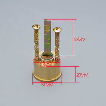 Vanjski cilindar za zaključavanje vrata – bakreno tijelo, 160 g, model Wz007-copper lock cylinder, s 5 ključeva, za sigurnosna vrata (ured/stan) – Jinbang