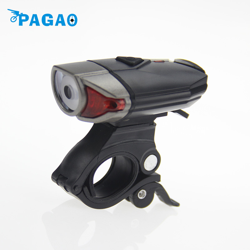PAGAO Фар за планински велосипед от алуминиева сплав – висока яркост, презареждаем USB-C, 5200mAh, монтаж чрез окачване, офроуд каране