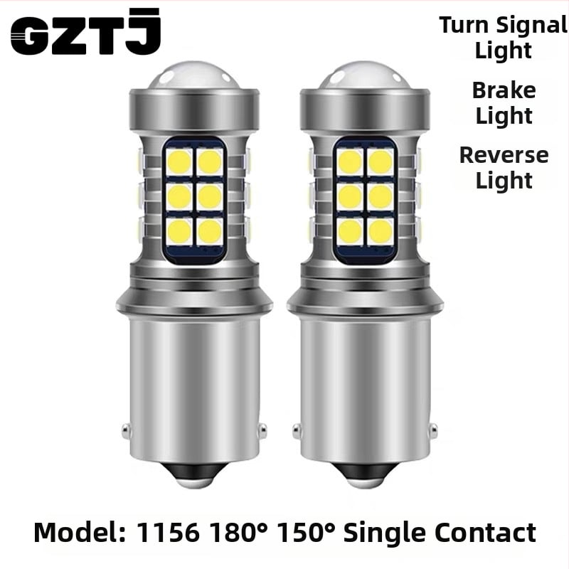 Λαμπτήρας LED φρένου αυτοκινήτου 1156, γωνίες προβολής 180°/150°, άμεση αντικατάσταση, 5.2W, 12-24V, 1350 lm, LED 3030