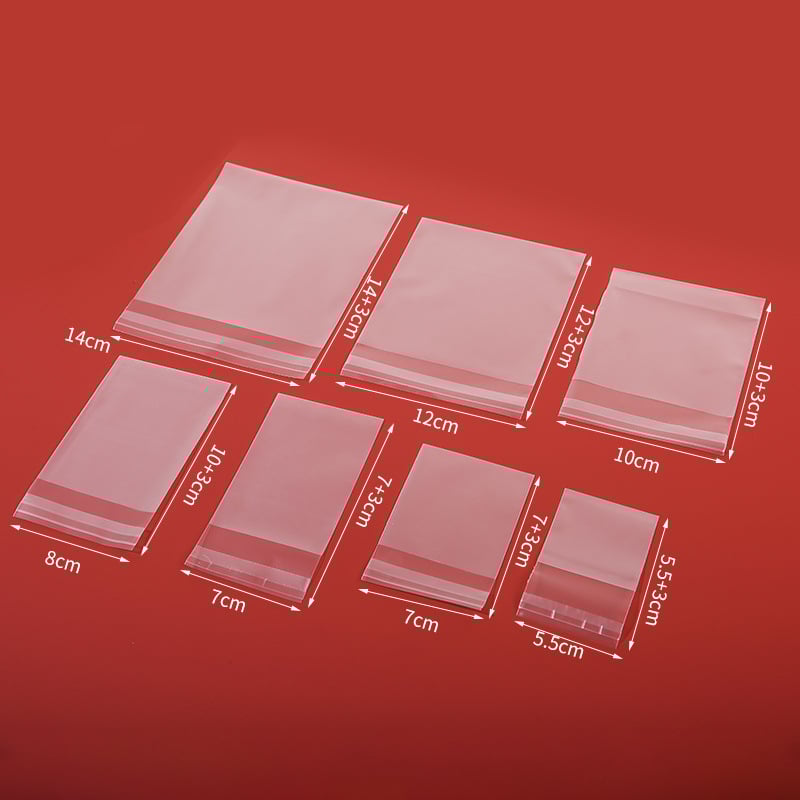 Sac autoadeziv mat pentru ambalaj de cofetărie, semi-transparent, material compozit, personalizare disponibilă