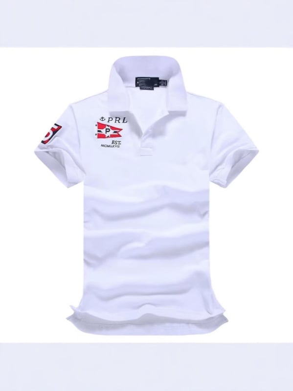 Muška polo majica, sportski kroj, kratki rukavi, vezeni detalj, piqué pamuk