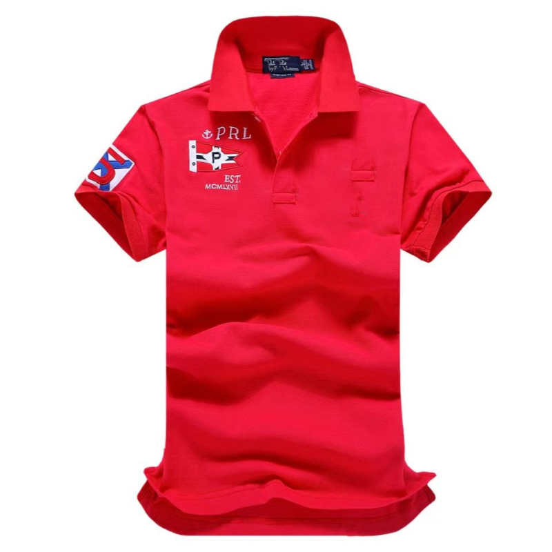Muška polo majica, sportski kroj, kratki rukavi, vezeni detalj, piqué pamuk