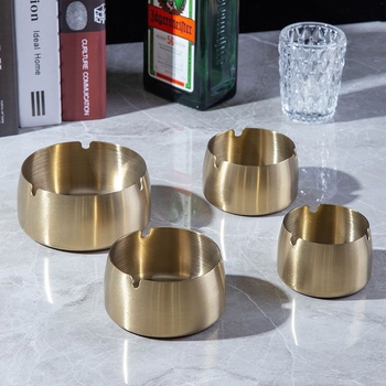 Scrumieră din oțel inoxidabil cu spațiu de depozitare - reutilizabilă, logo imprimabil, potrivită pentru casă, sufragerie, birou, bar și KTV