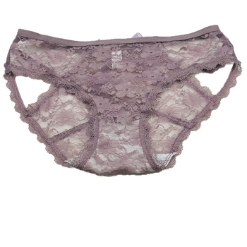 Ženske čipkaste gaćice s niskim strukom, mašnicom i mrežastim dizajnom, najlon 90-95%, 61-70d, prozračna, brzo sušeća, pamučna podstava