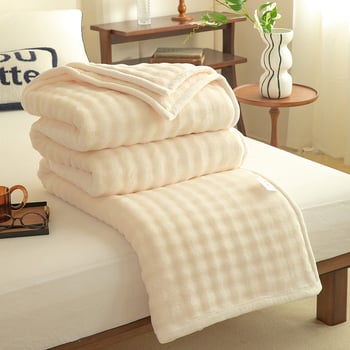 Sperlanti Milk Velvet pléd, egyszínű, poliészter rost, 300 g alatt, négy évszakos, japán stílus