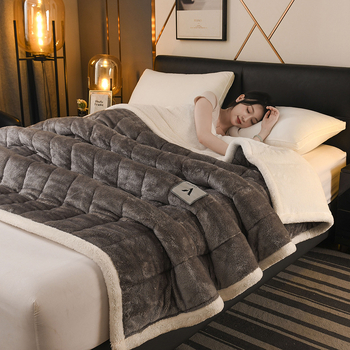 Arktikus bársony pléd, 300–500 g, egyszínű minta, egész éves használatra, modern minimalist stílus