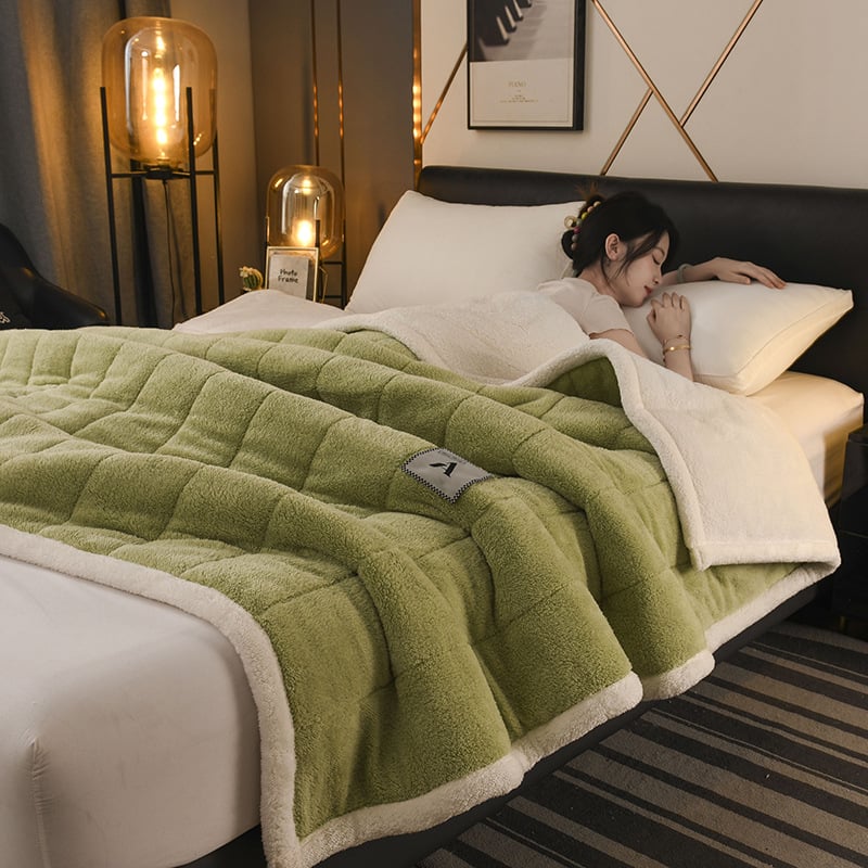 Arktikus bársony pléd, 300–500 g, egyszínű minta, egész éves használatra, modern minimalist stílus