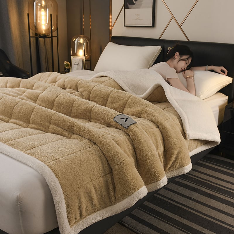 Arktikus bársony pléd, 300–500 g, egyszínű minta, egész éves használatra, modern minimalist stílus