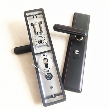 Kuka za vrata s mehanizmom zaključavanja – željezna konstrukcija, moderni minimalistički stil, za sigurnosna vrata, ulazna vrata i kapije