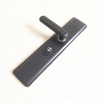 Kuka za vrata s mehanizmom zaključavanja – željezna konstrukcija, moderni minimalistički stil, za sigurnosna vrata, ulazna vrata i kapije