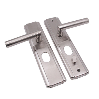 Ručka i brava za sigurnosna vrata – nehrđajući čelik, model 5700, moderan minimalistički stil