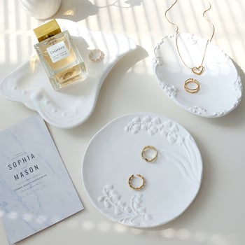 Sádrovna ploča za izlaganje s matnom reljefnom površinom za nakit i manikuru, rekvizita za fotografiju