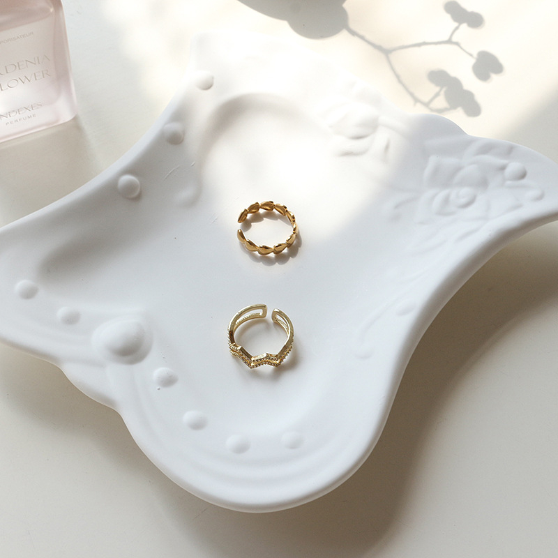 Sádrovna ploča za izlaganje s matnom reljefnom površinom za nakit i manikuru, rekvizita za fotografiju